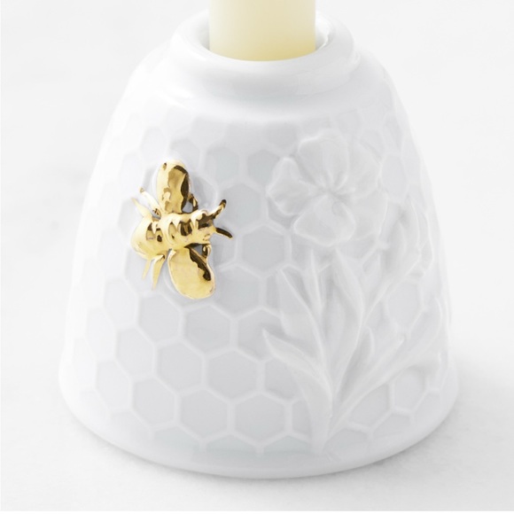 Williams Sonoma Honeycomb Tiny Taper Holders Set of 2 - Picture 5 of 6